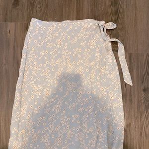 Light Blue Midi Skirt